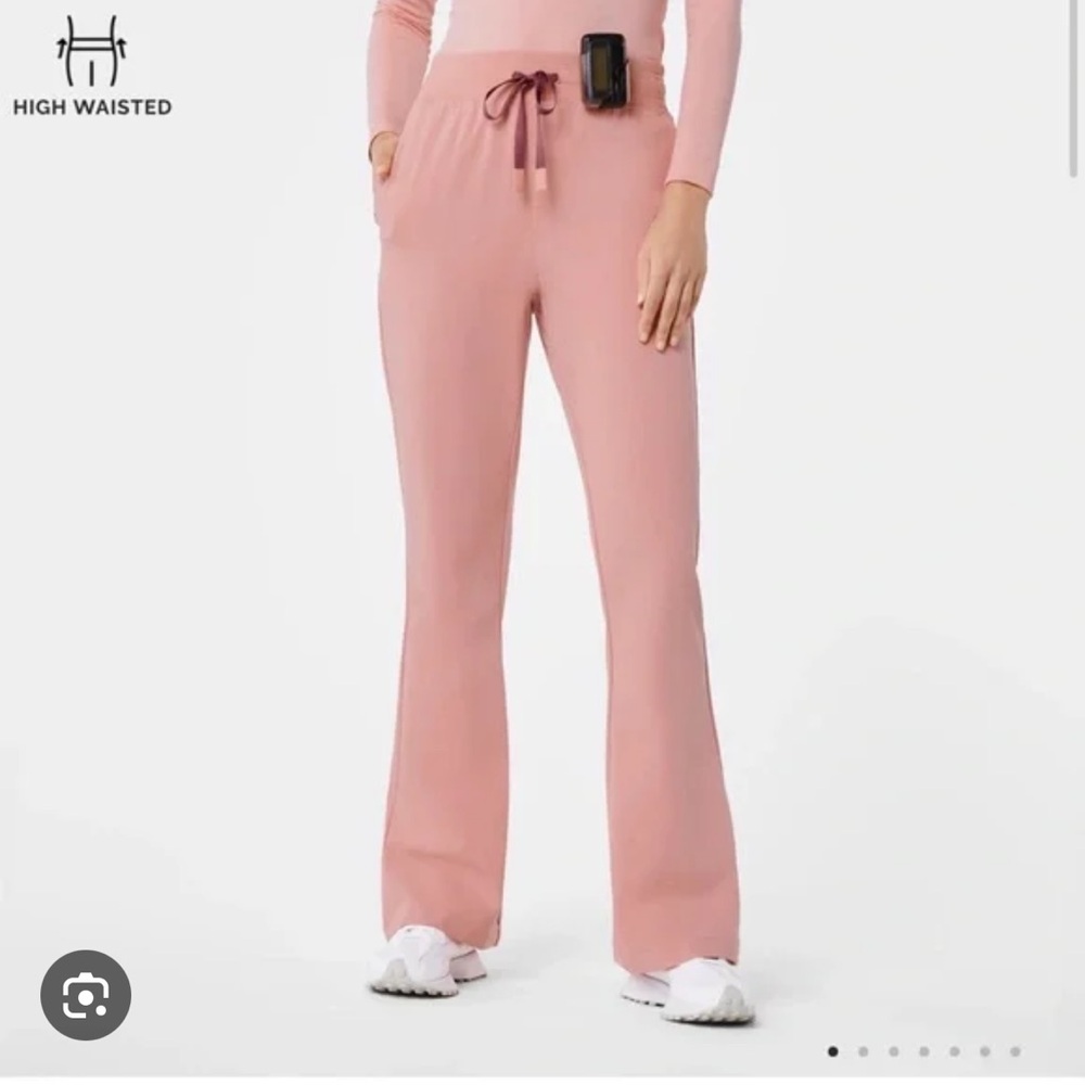 High waisted medium pink sand figs. Cordova flares